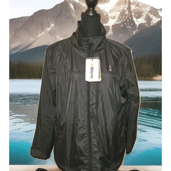 NWT Bass OUTDOOR Women’s XL Windbreaker Jacket/Vest Zip-Off Sleeves $89 - Picture 1 of 9